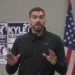 Kyle Blomquist is campaigning for Congress with a message he says is aimed at people who felt left behind by the current political and economic system.