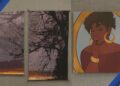 Carol Irving's work (left) and Lily Simmons' work (right)