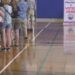 Marquette voters in line for precinct 1 at the Baraga Gym.