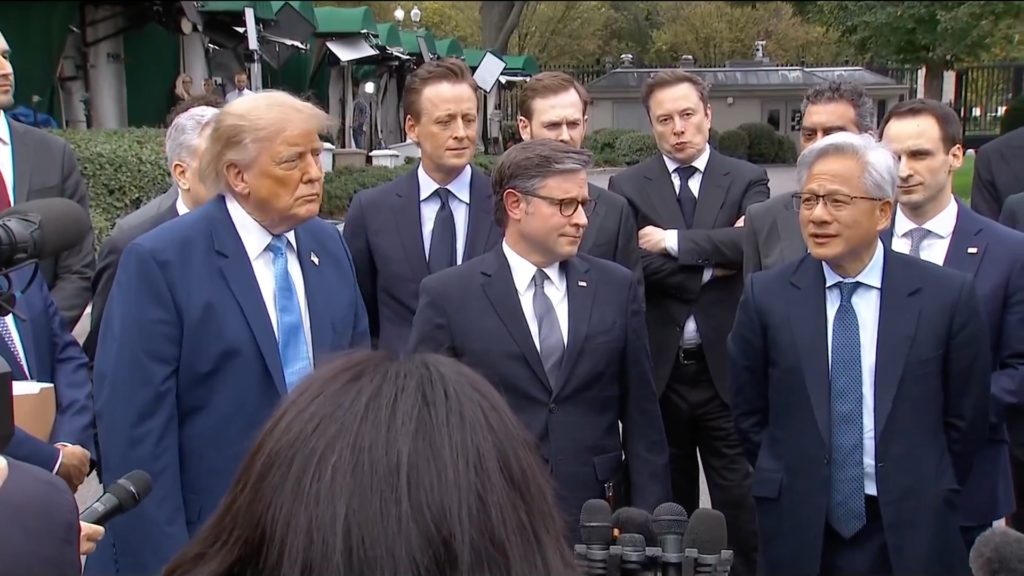 Trump Calls for “Self-Regulation” on “Super Intelligence” After Meeting with Tech, Leaders