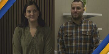 Gabrielle Cheeney of Evermore. Permanent Jewelry and Chris Jahnke of Charlie Charlie Soap Co.