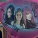 The tractor features artwork of Kaydence with characters from her favorite Disney Channel movie series