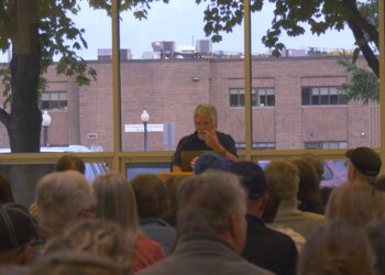 Barnes-Hecker centennial draws crowd for historic presentation
