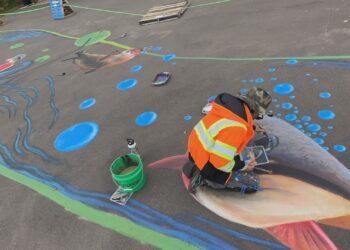 Little Trout Lake Park trail mural nears completion