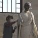 Historic statue restoration underway in Manistique